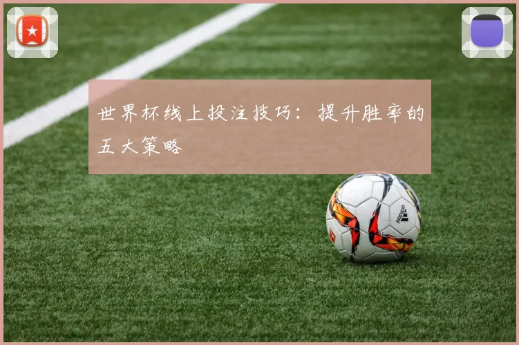 世界杯线上投注技巧：提升胜率的五大策略